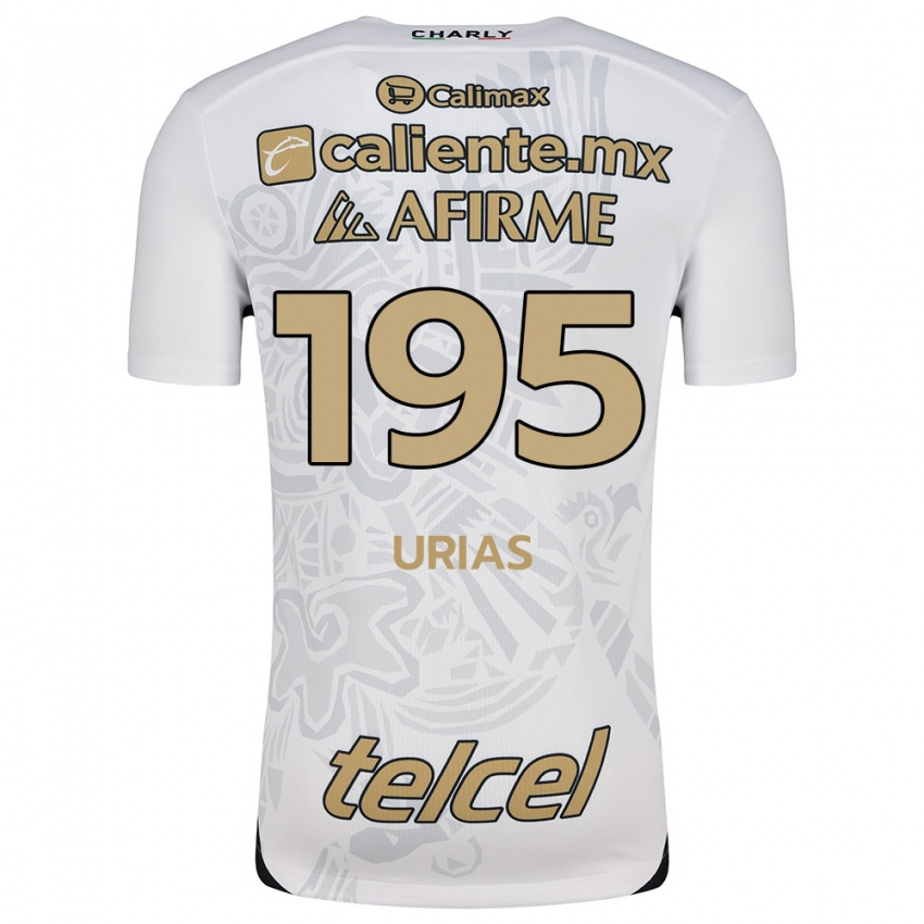 Børn Héctor Urías #195 Hvid Sort Udebane Spillertrøjer 2024/25 Trøje T-Shirt