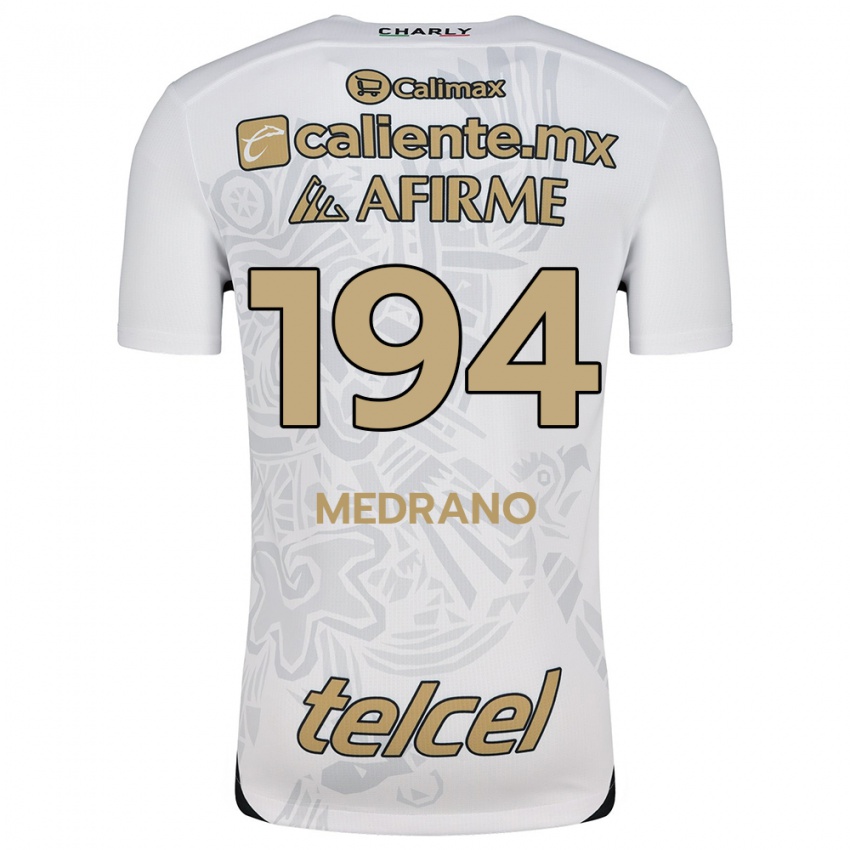 Børn Luis Medrano #194 Hvid Sort Udebane Spillertrøjer 2024/25 Trøje T-Shirt