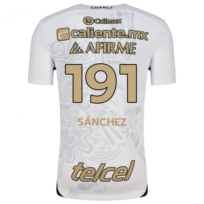 Børn Diego Sánchez #191 Hvid Sort Udebane Spillertrøjer 2024/25 Trøje T-Shirt