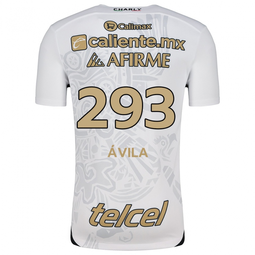 Børn Daniel Ávila #293 Hvid Sort Udebane Spillertrøjer 2024/25 Trøje T-Shirt