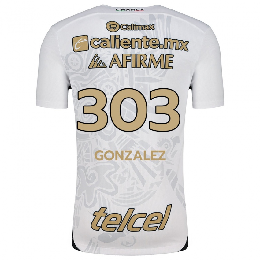 Børn Osmar González #303 Hvid Sort Udebane Spillertrøjer 2024/25 Trøje T-Shirt