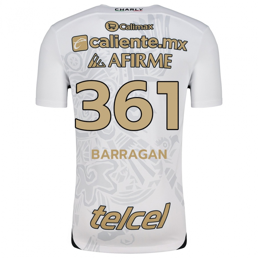 Børn Jesús Barragán #361 Hvid Sort Udebane Spillertrøjer 2024/25 Trøje T-Shirt