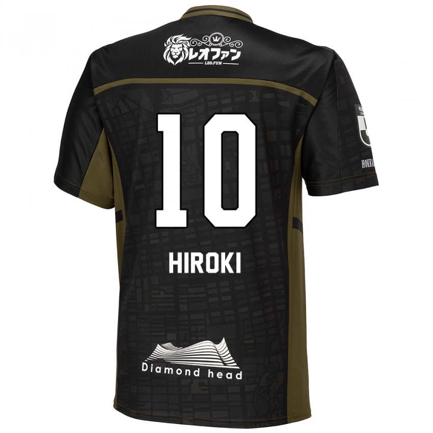 Børn Hiroki Miyazawa #10 Sort Grøn Udebane Spillertrøjer 2024/25 Trøje T-Shirt