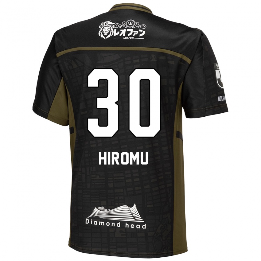 Børn Hiromu Tanaka #30 Sort Grøn Udebane Spillertrøjer 2024/25 Trøje T-Shirt