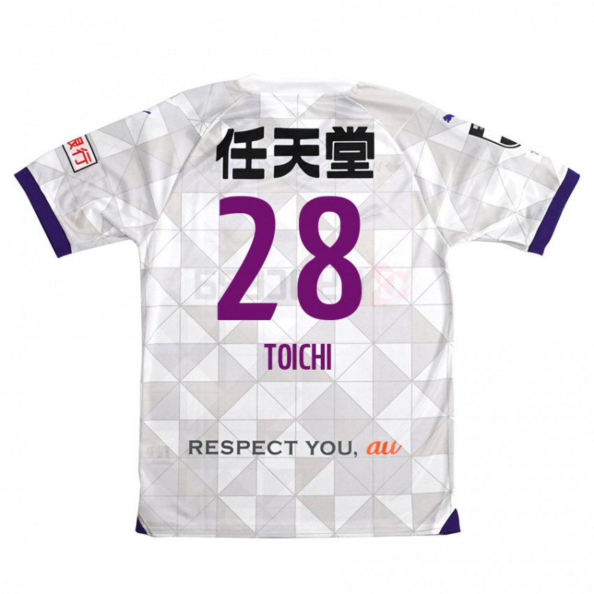 Børn Toichi Suzuki #28 Hvid Lilla Udebane Spillertrøjer 2024/25 Trøje T-Shirt