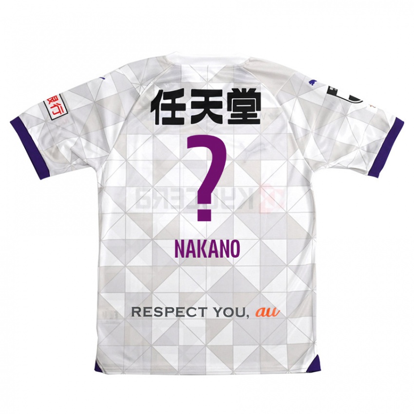 Børn Kotaro Nakano #0 Hvid Lilla Udebane Spillertrøjer 2024/25 Trøje T-Shirt