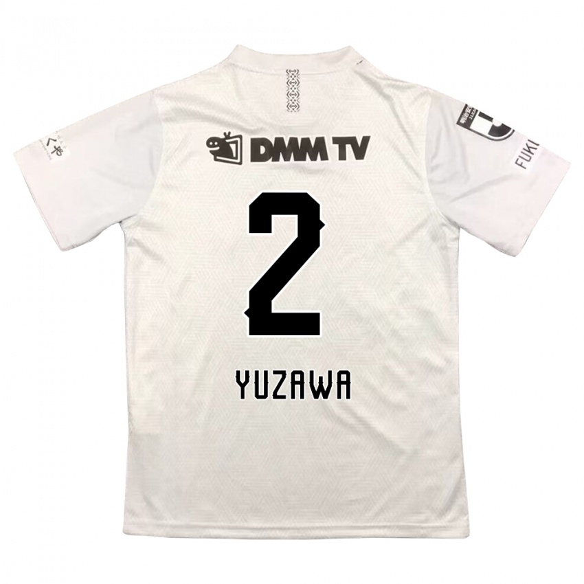 Børn Masato Yuzawa #2 Grå Sort Udebane Spillertrøjer 2024/25 Trøje T-Shirt