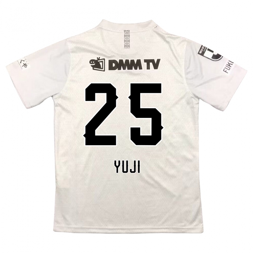 Børn Yuji Kitajima #25 Grå Sort Udebane Spillertrøjer 2024/25 Trøje T-Shirt