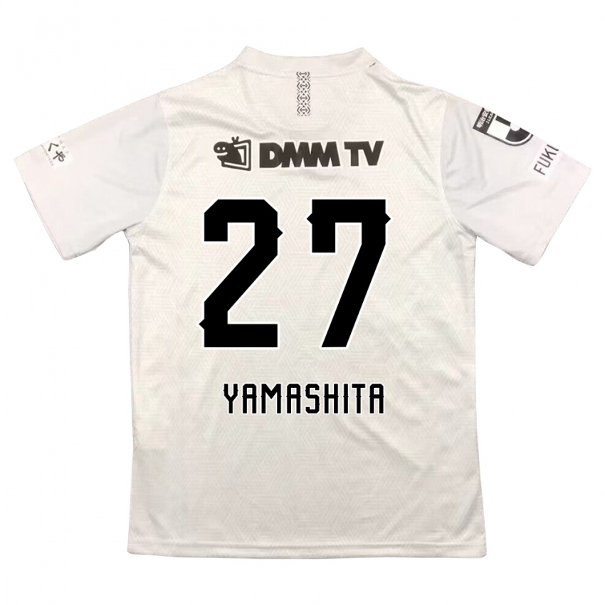 Børn Sotaro Yamashita #27 Grå Sort Udebane Spillertrøjer 2024/25 Trøje T-Shirt