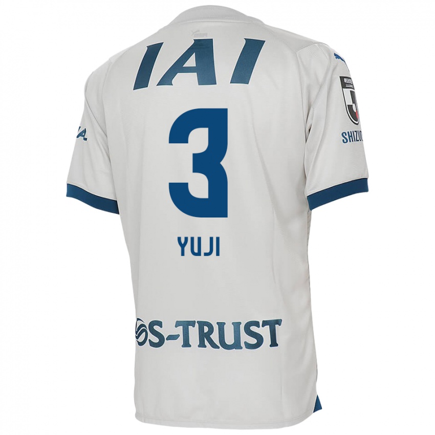 Børn Yuji Takahashi #3 Hvid Blå Udebane Spillertrøjer 2024/25 Trøje T-Shirt