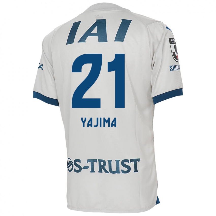 Børn Shinya Yajima #21 Hvid Blå Udebane Spillertrøjer 2024/25 Trøje T-Shirt