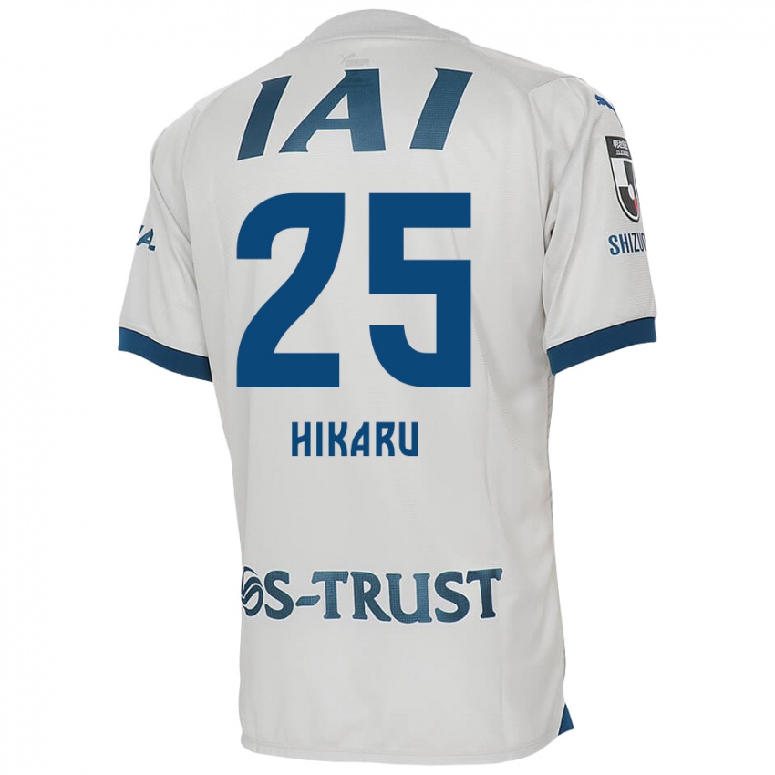 Børn Hikaru Naruoka #25 Hvid Blå Udebane Spillertrøjer 2024/25 Trøje T-Shirt