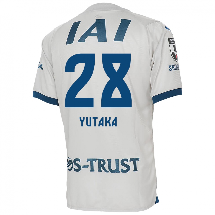 Børn Yutaka Yoshida #28 Hvid Blå Udebane Spillertrøjer 2024/25 Trøje T-Shirt