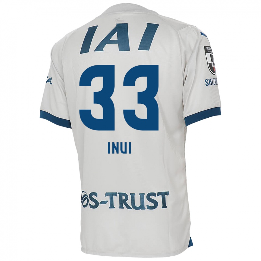 Børn Takashi Inui #33 Hvid Blå Udebane Spillertrøjer 2024/25 Trøje T-Shirt