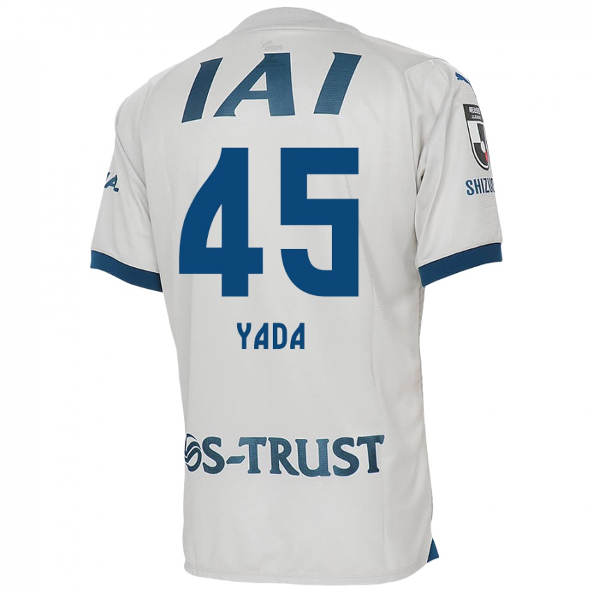 Børn Ryunosuke Yada #45 Hvid Blå Udebane Spillertrøjer 2024/25 Trøje T-Shirt