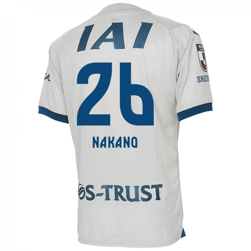 Børn Takeru Nakano #26 Hvid Blå Udebane Spillertrøjer 2024/25 Trøje T-Shirt