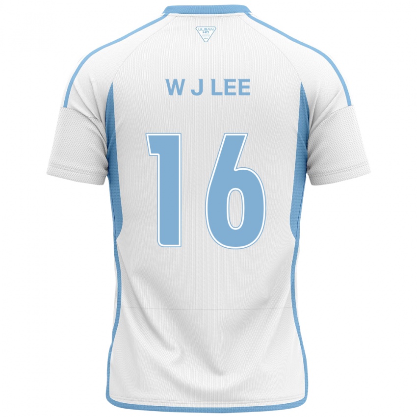 Børn Jae-Wook Lee #16 Hvid Blå Udebane Spillertrøjer 2024/25 Trøje T-Shirt