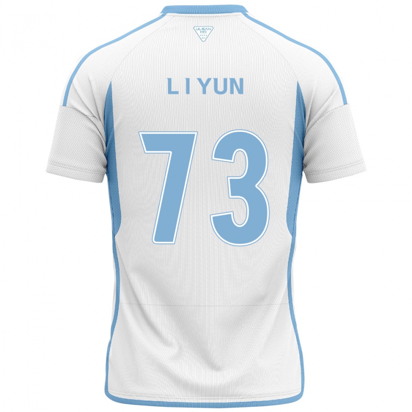 Børn Il-Lok Yun #73 Hvid Blå Udebane Spillertrøjer 2024/25 Trøje T-Shirt