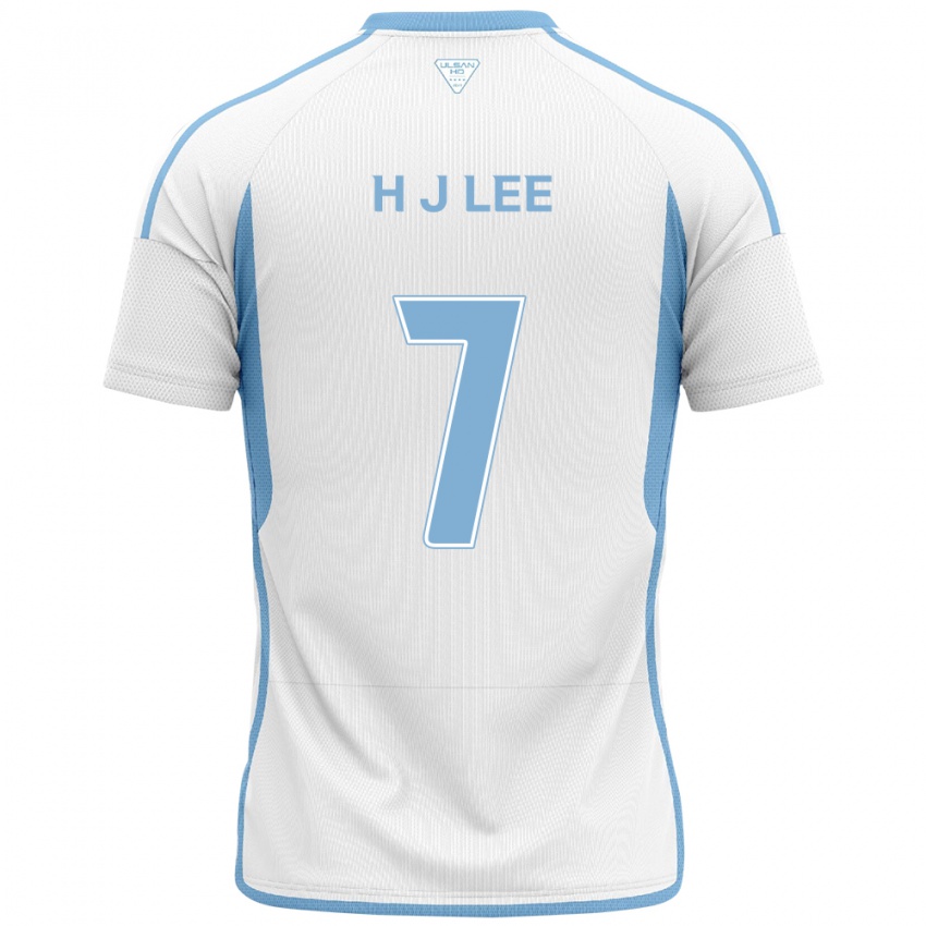 Børn Jae-Hun Lee #7 Hvid Blå Udebane Spillertrøjer 2024/25 Trøje T-Shirt