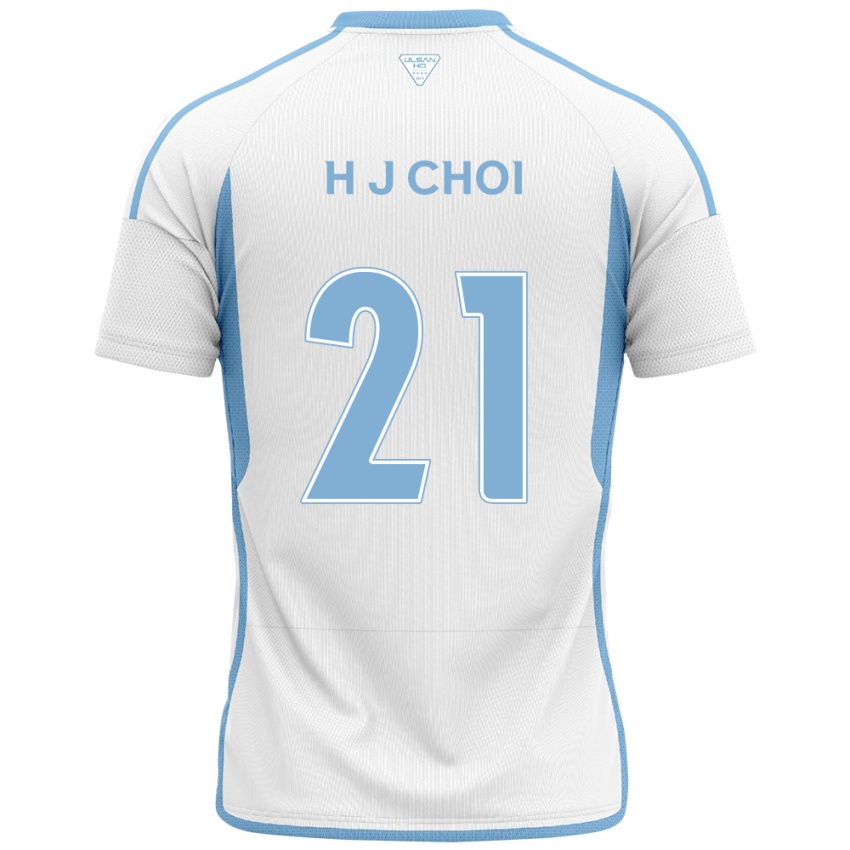 Børn Ju-Ho Choi #21 Hvid Blå Udebane Spillertrøjer 2024/25 Trøje T-Shirt