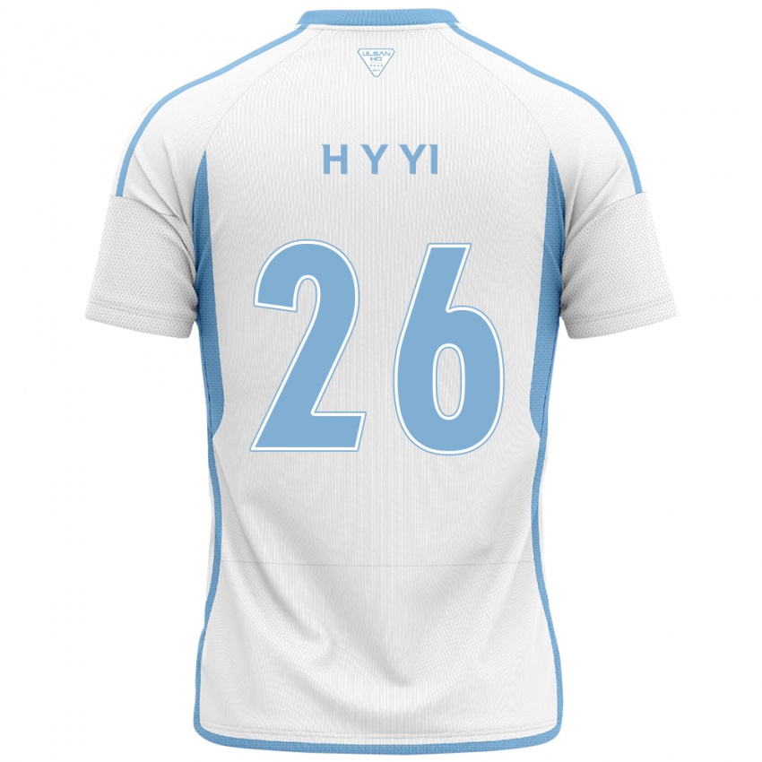 Børn Yong-Hyeon Yi #26 Hvid Blå Udebane Spillertrøjer 2024/25 Trøje T-Shirt