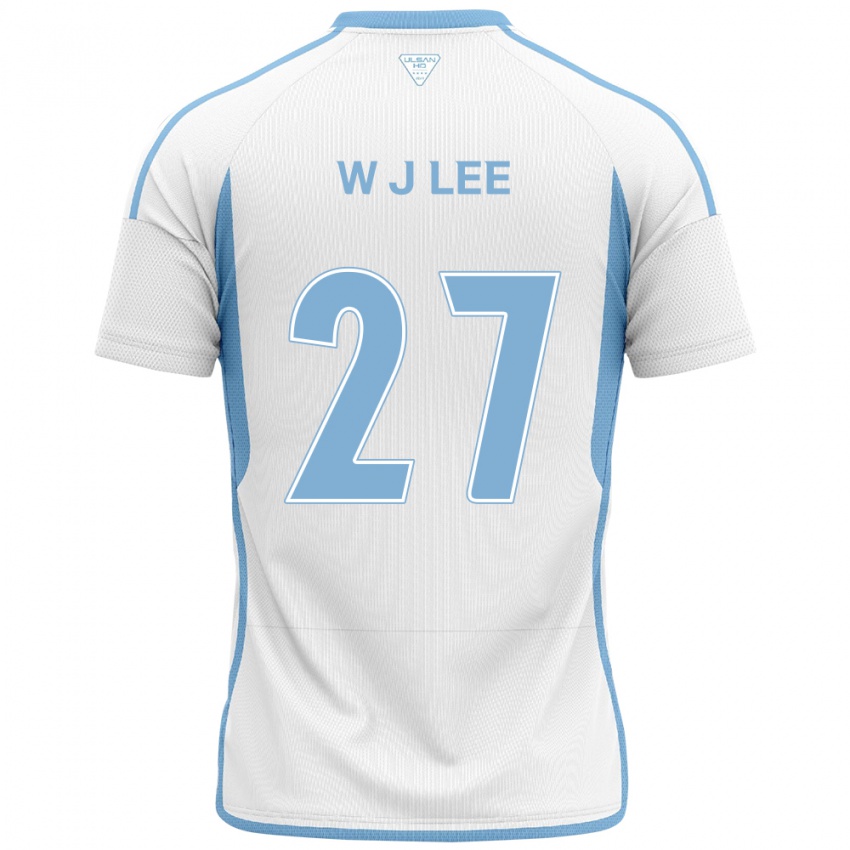 Børn Ji-Woo Lee #27 Hvid Blå Udebane Spillertrøjer 2024/25 Trøje T-Shirt