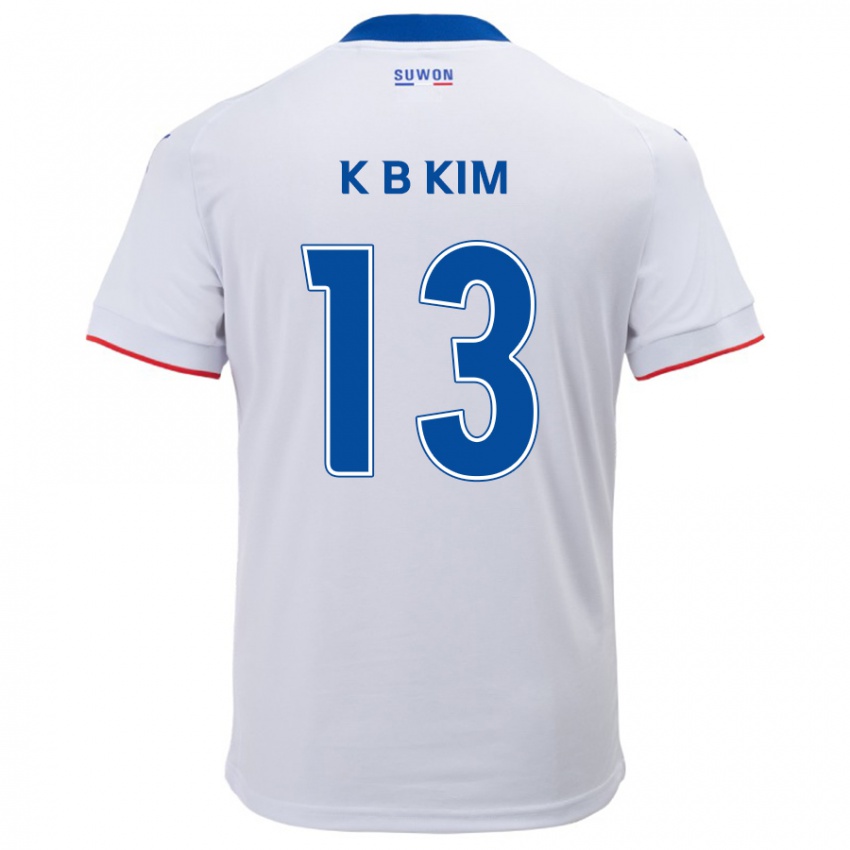 Børn Bo-Kyung Kim #13 Hvid Blå Udebane Spillertrøjer 2024/25 Trøje T-Shirt