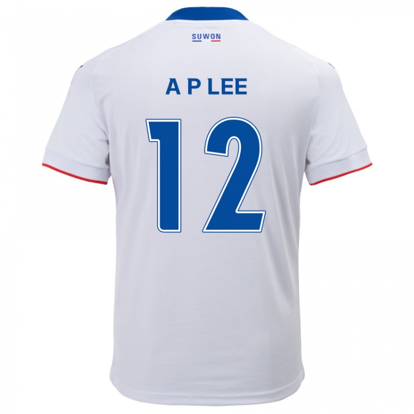 Børn Pyeong-An Lee #12 Hvid Blå Udebane Spillertrøjer 2024/25 Trøje T-Shirt