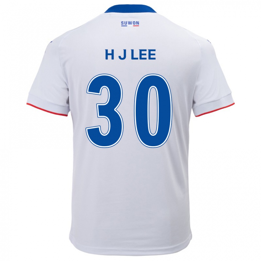 Børn Ji-Ho Lee #30 Hvid Blå Udebane Spillertrøjer 2024/25 Trøje T-Shirt