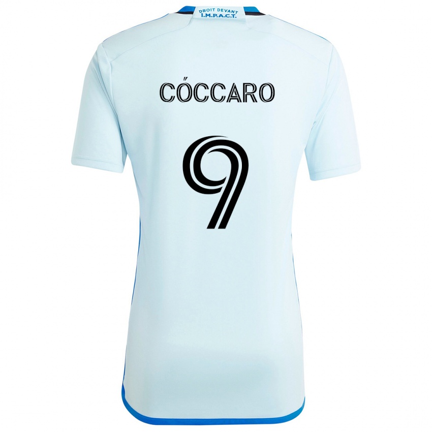 Børn Matías Cóccaro #9 Isblå Udebane Spillertrøjer 2024/25 Trøje T-Shirt