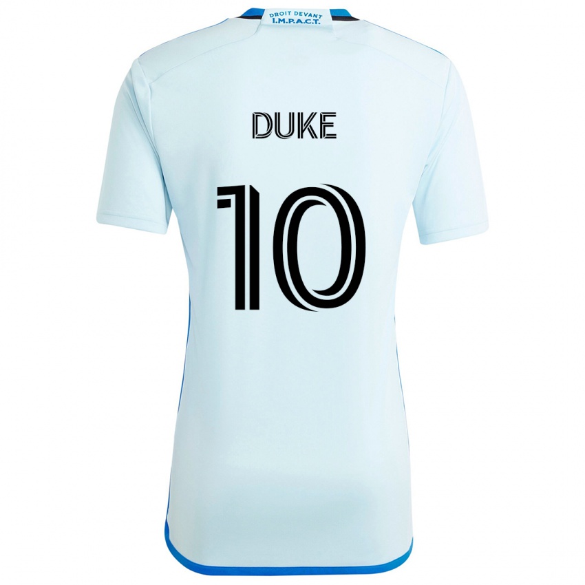 Børn Bryce Duke #10 Isblå Udebane Spillertrøjer 2024/25 Trøje T-Shirt