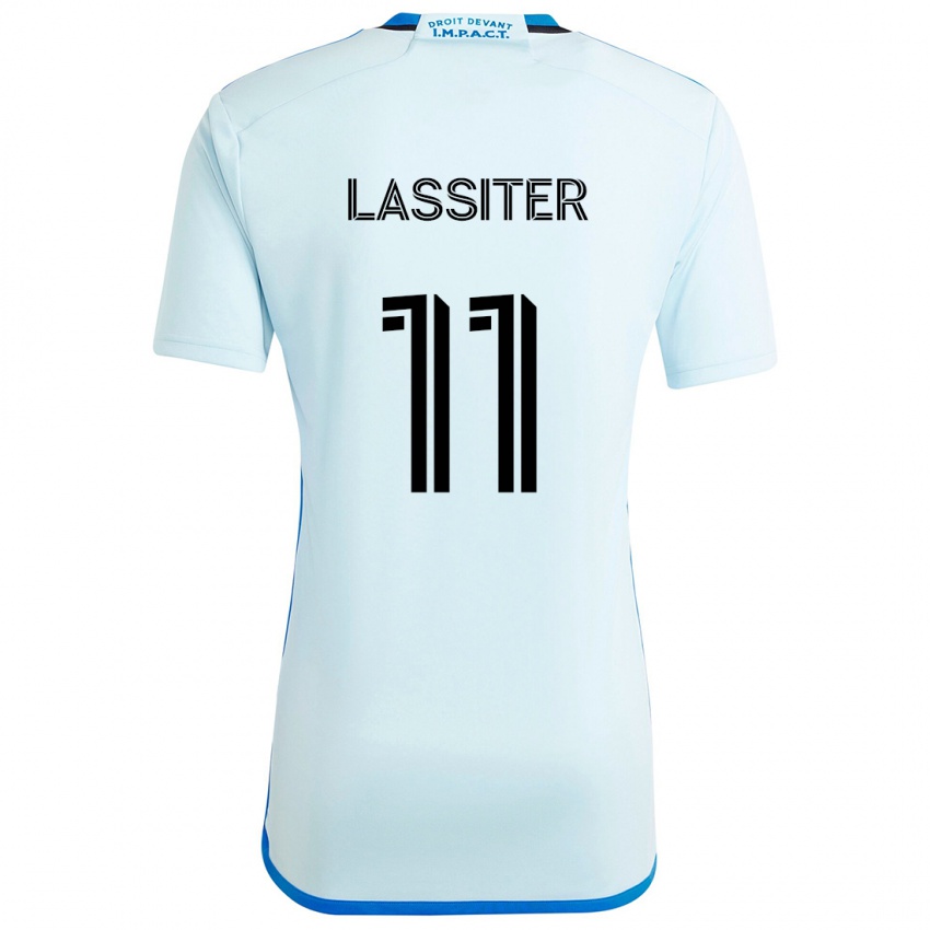 Børn Ariel Lassiter #11 Isblå Udebane Spillertrøjer 2024/25 Trøje T-Shirt