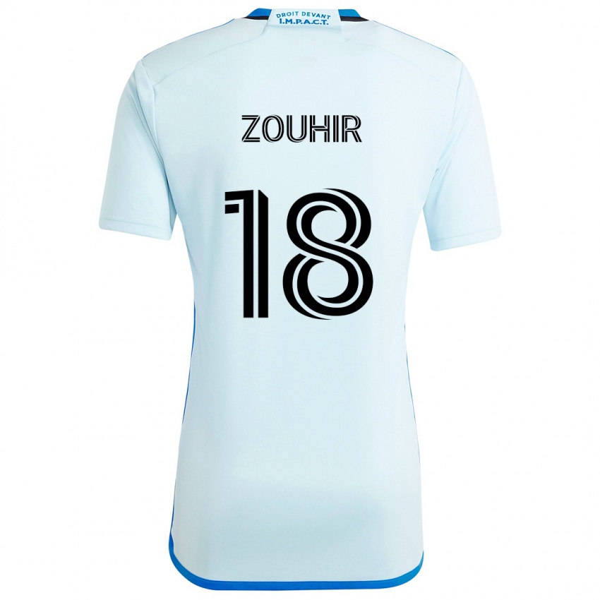 Børn Rida Zouhir #18 Isblå Udebane Spillertrøjer 2024/25 Trøje T-Shirt