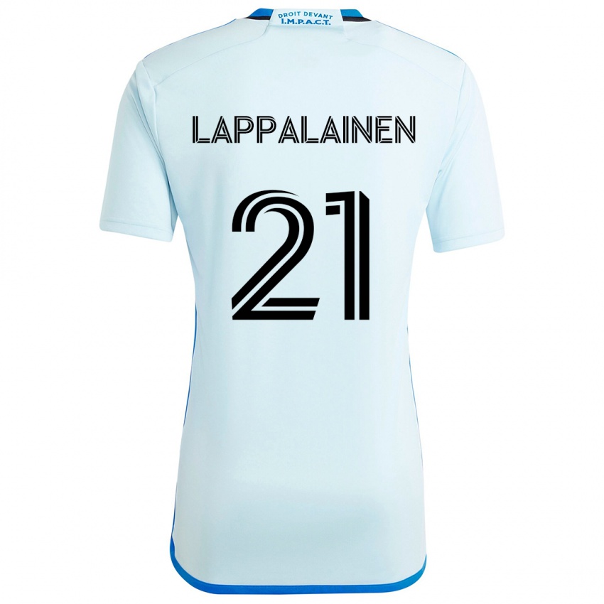 Børn Lassi Lappalainen #21 Isblå Udebane Spillertrøjer 2024/25 Trøje T-Shirt