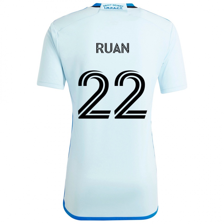 Børn Ruan #22 Isblå Udebane Spillertrøjer 2024/25 Trøje T-Shirt