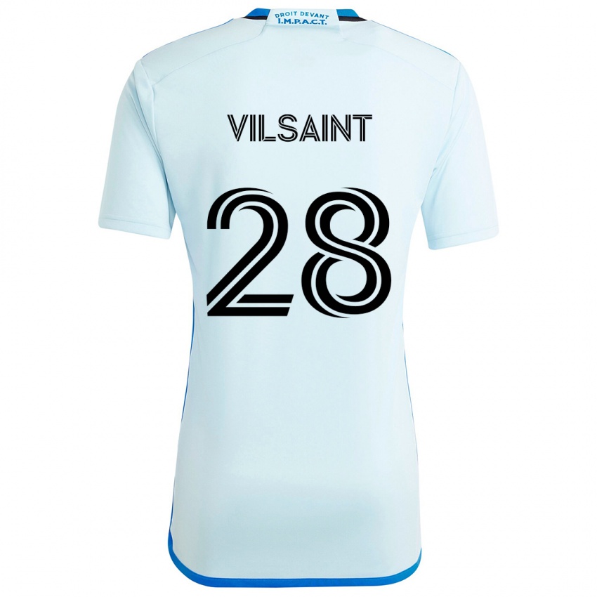 Børn Jules-Anthony Vilsaint #28 Isblå Udebane Spillertrøjer 2024/25 Trøje T-Shirt