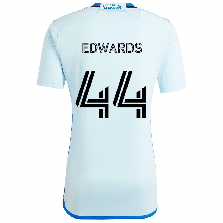 Børn Raheem Edwards #44 Isblå Udebane Spillertrøjer 2024/25 Trøje T-Shirt