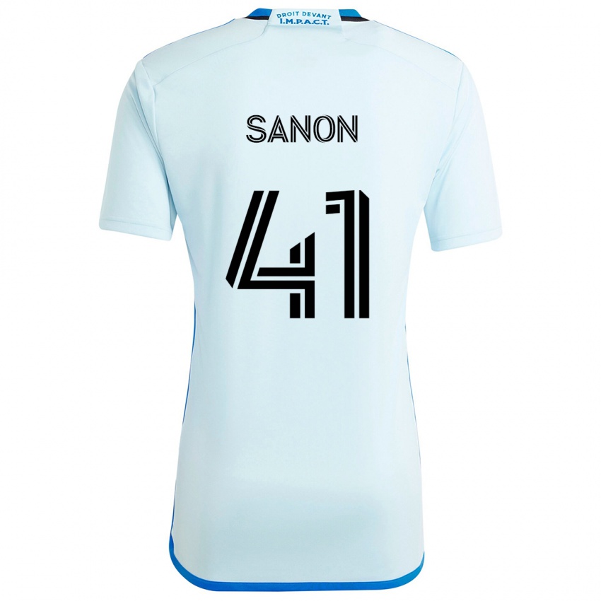 Børn Jérémy Sanon #41 Isblå Udebane Spillertrøjer 2024/25 Trøje T-Shirt