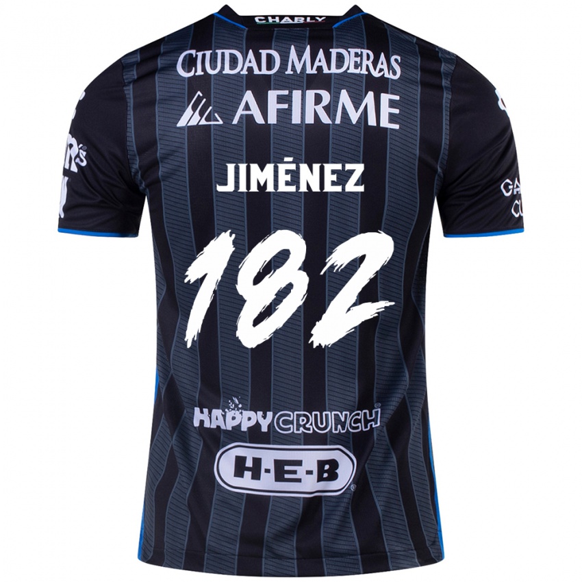 Børn Carlos Jiménez #182 Hvid Sort Udebane Spillertrøjer 2024/25 Trøje T-Shirt