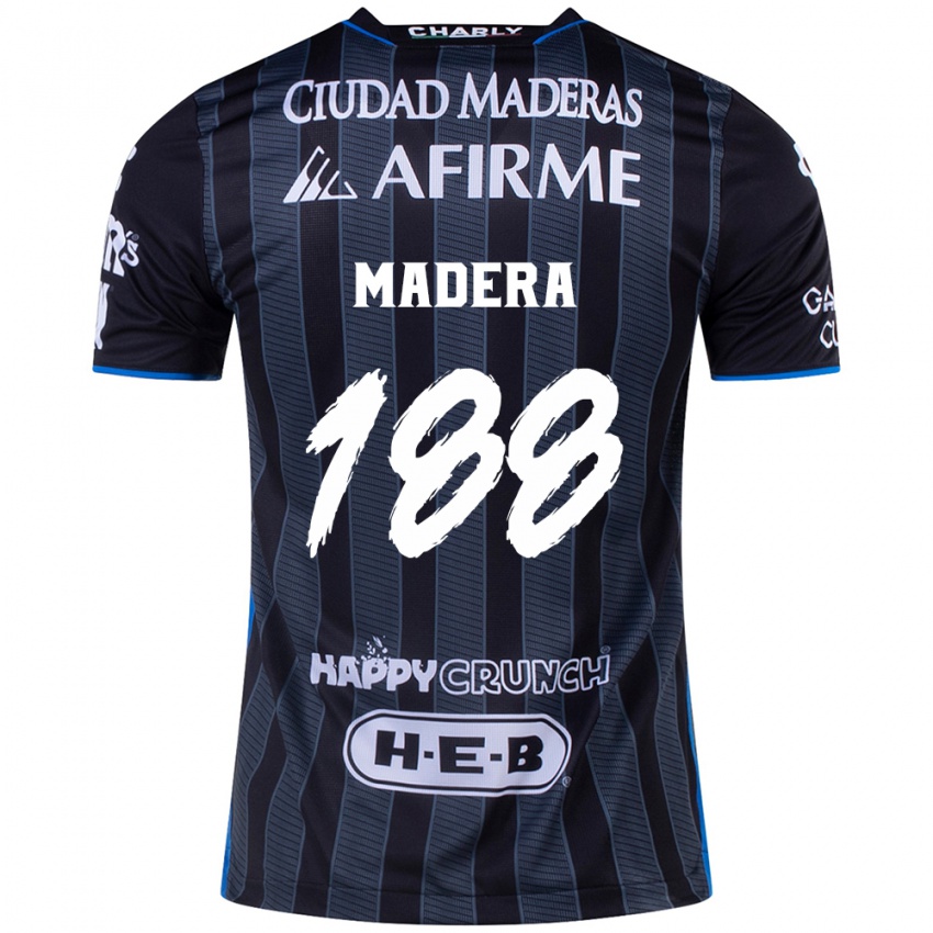 Børn Héctor Madera #188 Hvid Sort Udebane Spillertrøjer 2024/25 Trøje T-Shirt