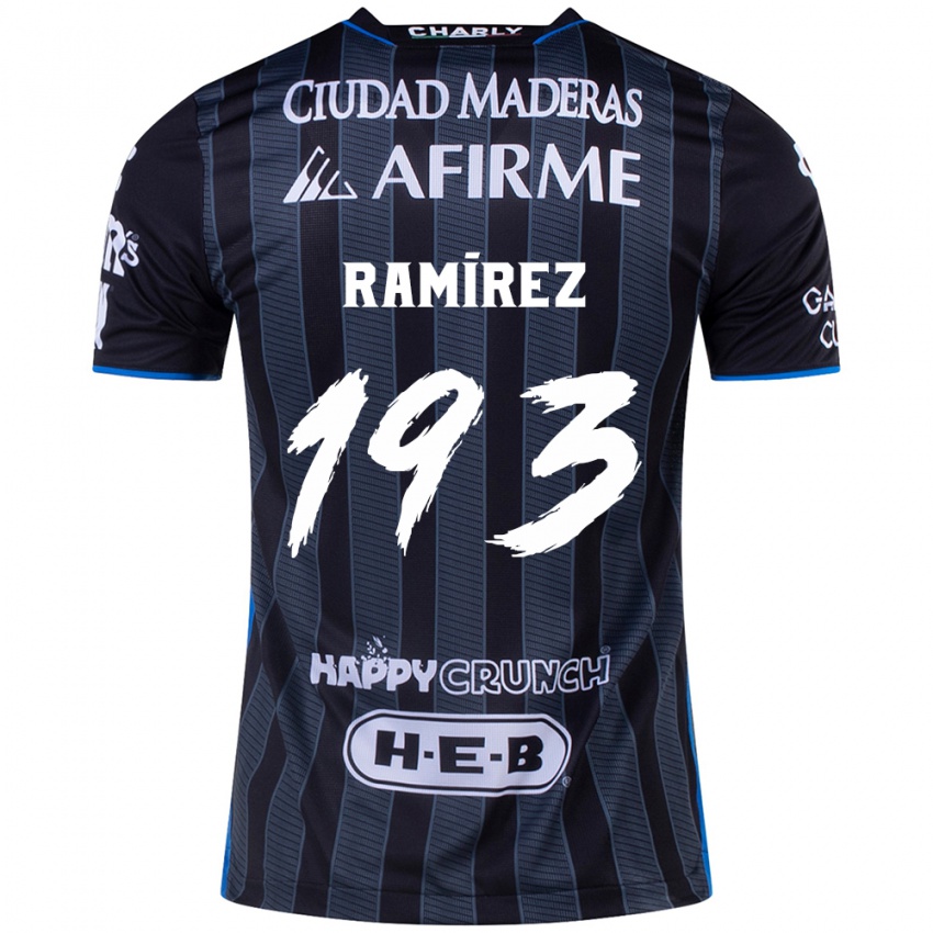 Børn Ángel Ramírez #193 Hvid Sort Udebane Spillertrøjer 2024/25 Trøje T-Shirt