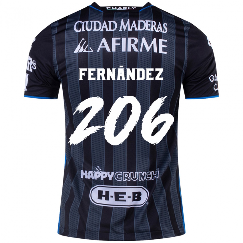 Børn Erik Fernández #206 Hvid Sort Udebane Spillertrøjer 2024/25 Trøje T-Shirt