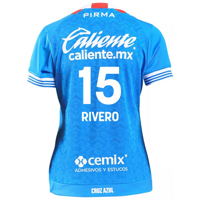 Mænd Ignacio Rivero #15 Himmelblå Hjemmebane Spillertrøjer 2024/25 Trøje T-Shirt