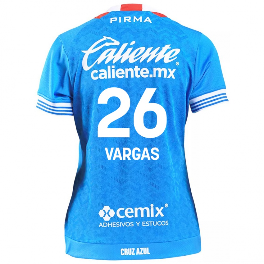 Mænd Carlos Vargas #26 Himmelblå Hjemmebane Spillertrøjer 2024/25 Trøje T-Shirt