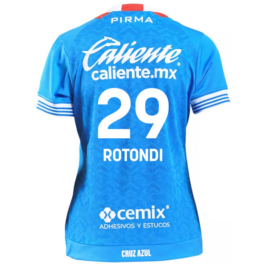 Mænd Carlos Rotondi #29 Himmelblå Hjemmebane Spillertrøjer 2024/25 Trøje T-Shirt