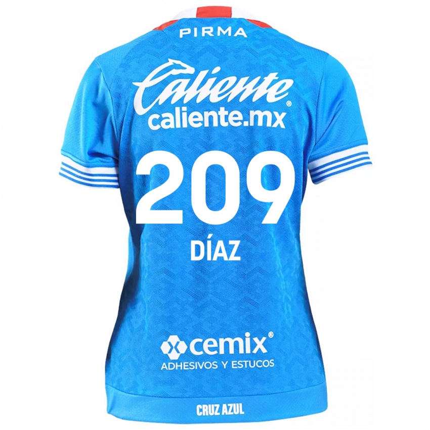 Mænd Josué Díaz #209 Himmelblå Hjemmebane Spillertrøjer 2024/25 Trøje T-Shirt