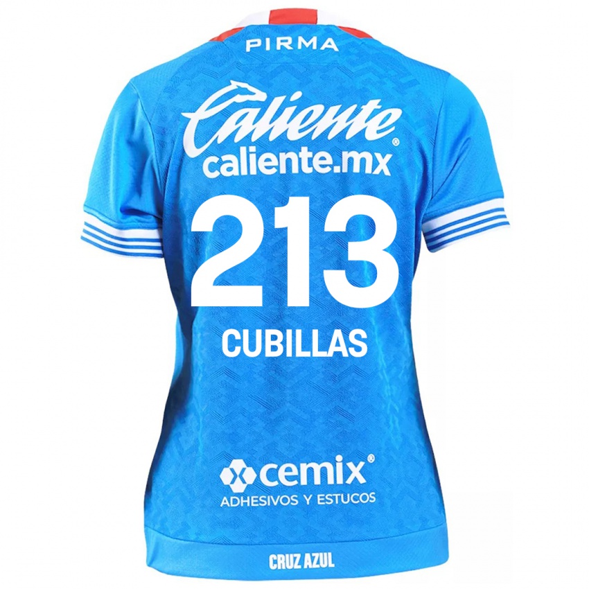 Mænd Andre Cubillas #213 Himmelblå Hjemmebane Spillertrøjer 2024/25 Trøje T-Shirt