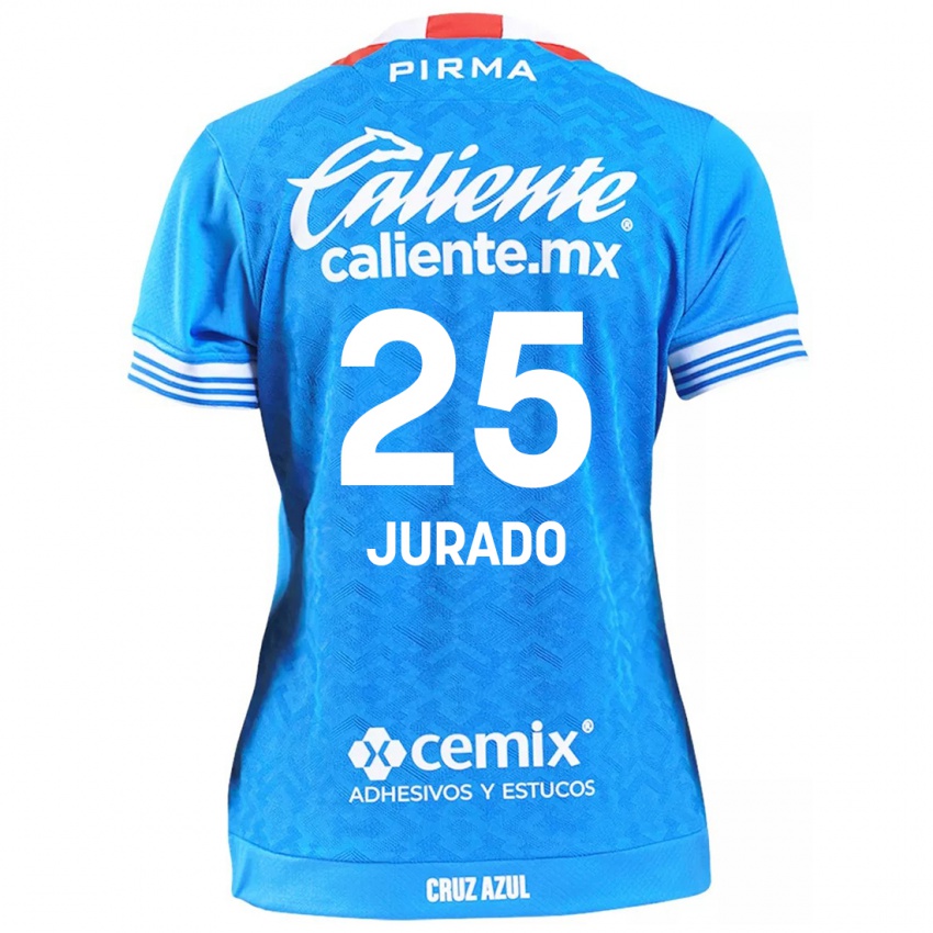 Mænd Sebastian Jurado #25 Himmelblå Hjemmebane Spillertrøjer 2024/25 Trøje T-Shirt