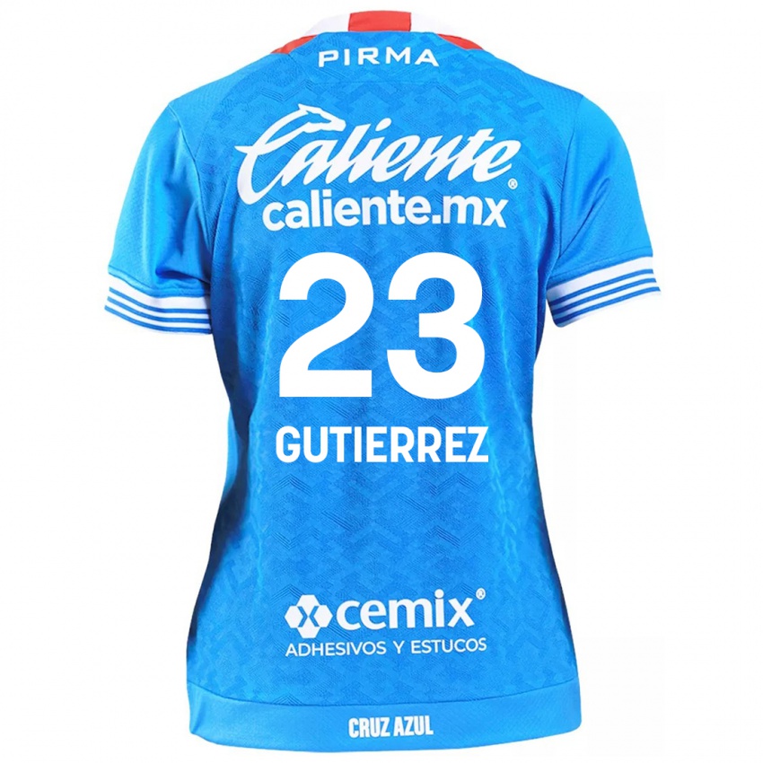 Mænd Ivonne Gutierrez #23 Himmelblå Hjemmebane Spillertrøjer 2024/25 Trøje T-Shirt