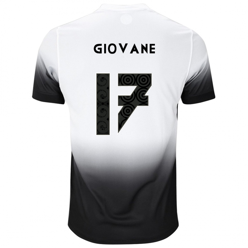 Mænd Giovane #17 Hvid Sort Hjemmebane Spillertrøjer 2024/25 Trøje T-Shirt